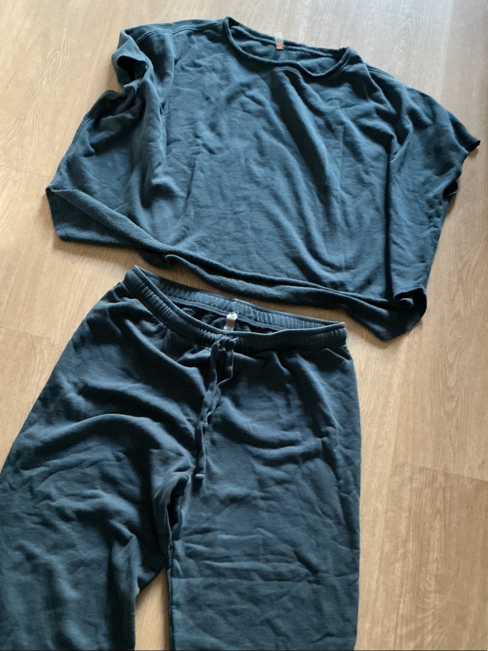 Mono B Dark Teal Sweatpants & Joggers Set 100% cotton size large